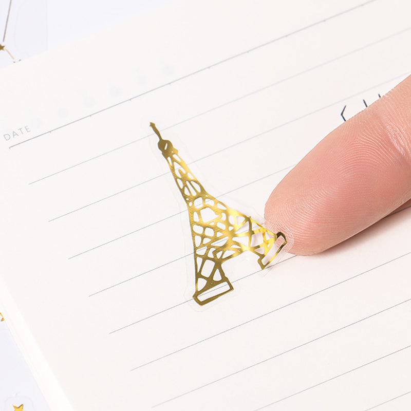 Waterproof Golden Stamp Stickers,Stickers
