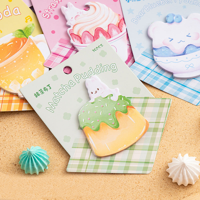 Dessert Sticky Notes Kawaii Cute Food Shaped Stick Notes | KawaiiStories