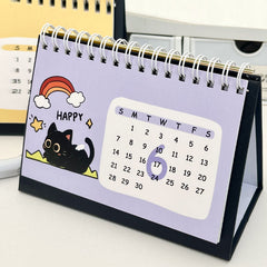 2026 Cute Cartoon Kitten Desk Illustrated Calendar