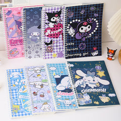 📒 Kawaii A5 Spiral Notebook – Cute Cartoon Series for Students