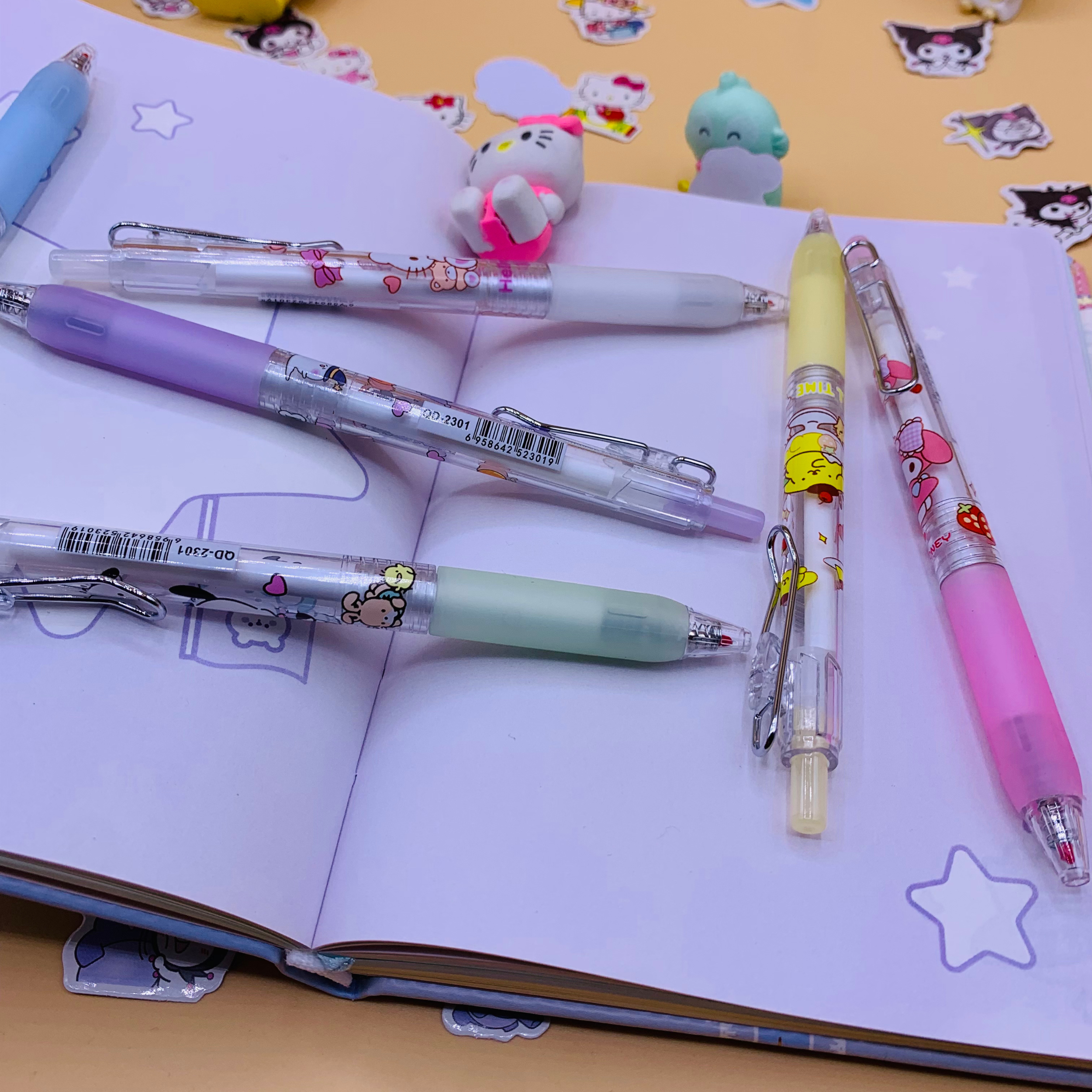 Sanrio Family Metal Hook Grip Gel Pen