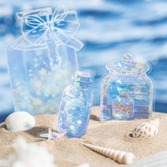 Mo Ink Ice Crystal Universe Bottle Planner Decoration Stickers Pack of 10