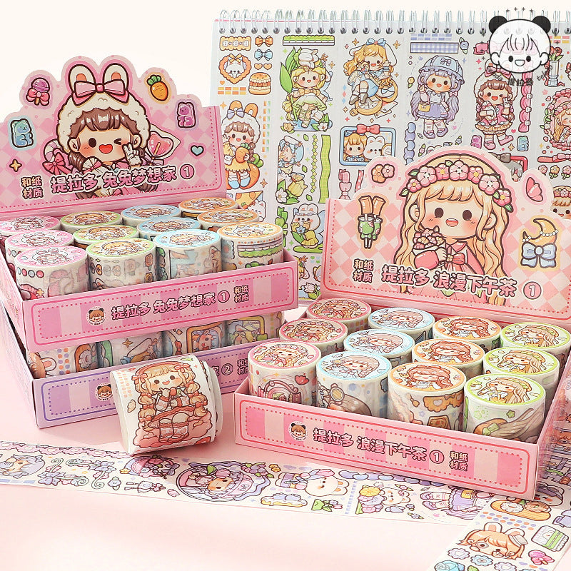 Tirado Cute Soft Duoduo Sauce Washi Tape - Soft Paper Hand Journal Tape, Washi Tapes