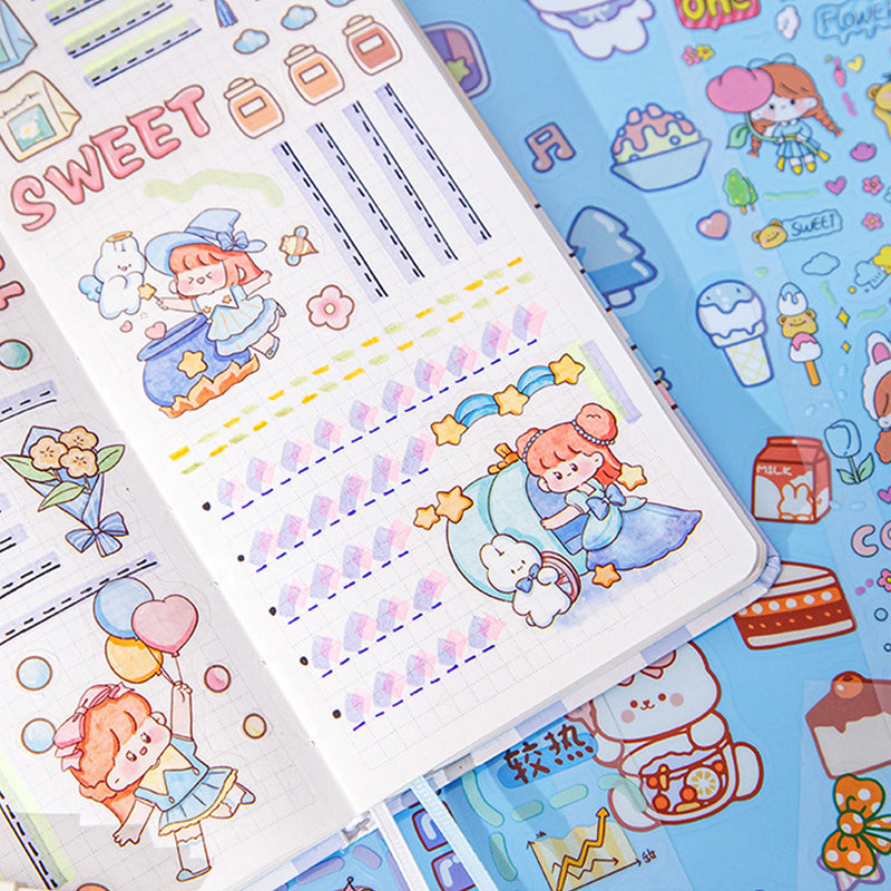 1000 Patterns Decoration Stickers - Pack of 20 Long Sheets,Stickers