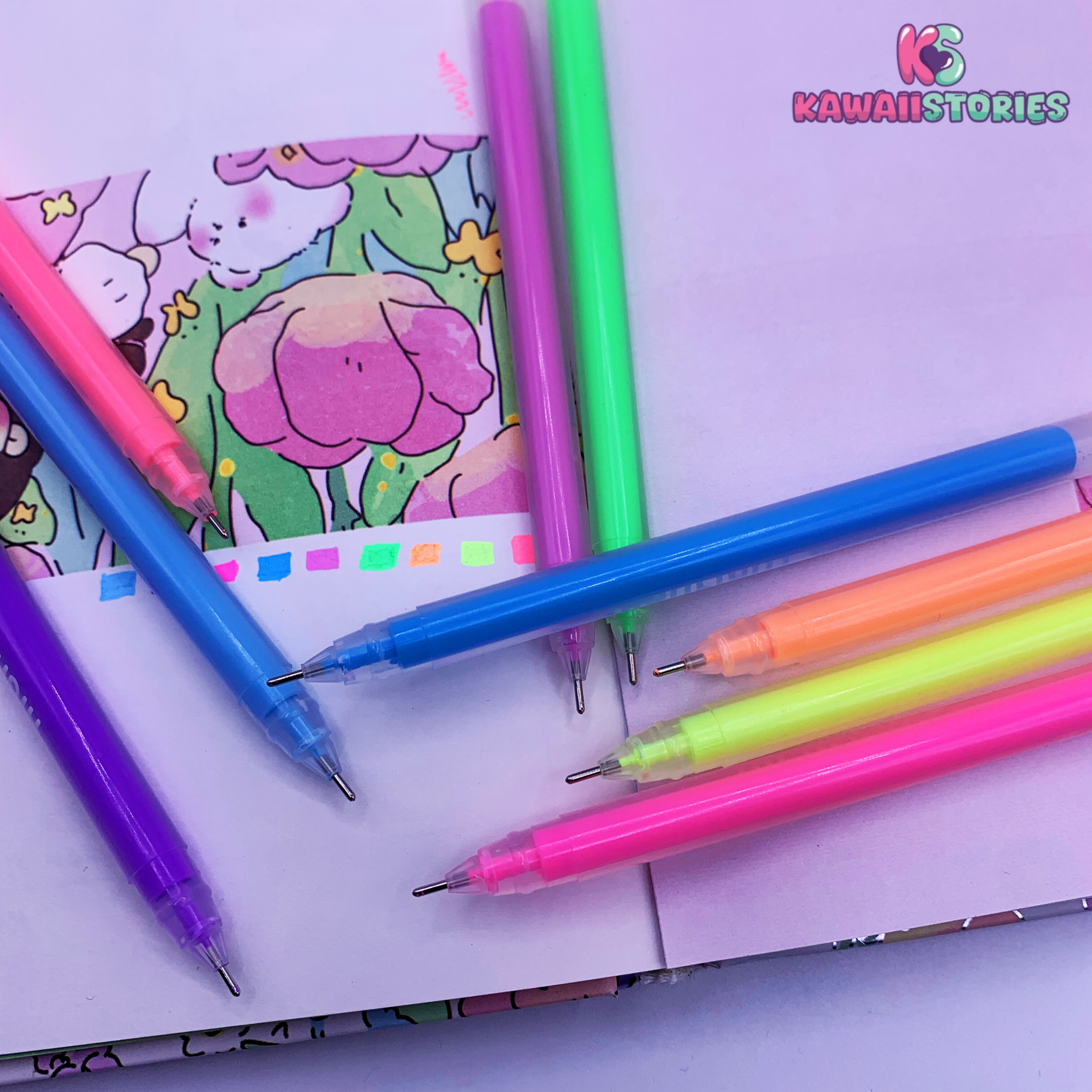 High Glossy Morandi Color Series Pointer Pen Set of 9