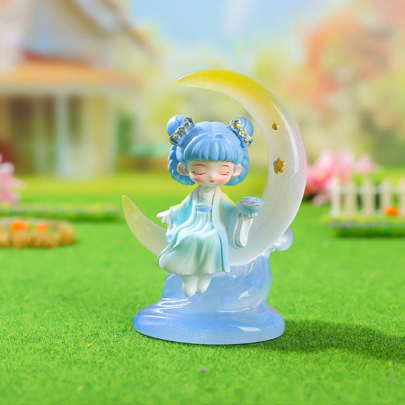 Kawaii Ancient Style Praying Girl Blind Box Lamp,Kawaii Lamps
