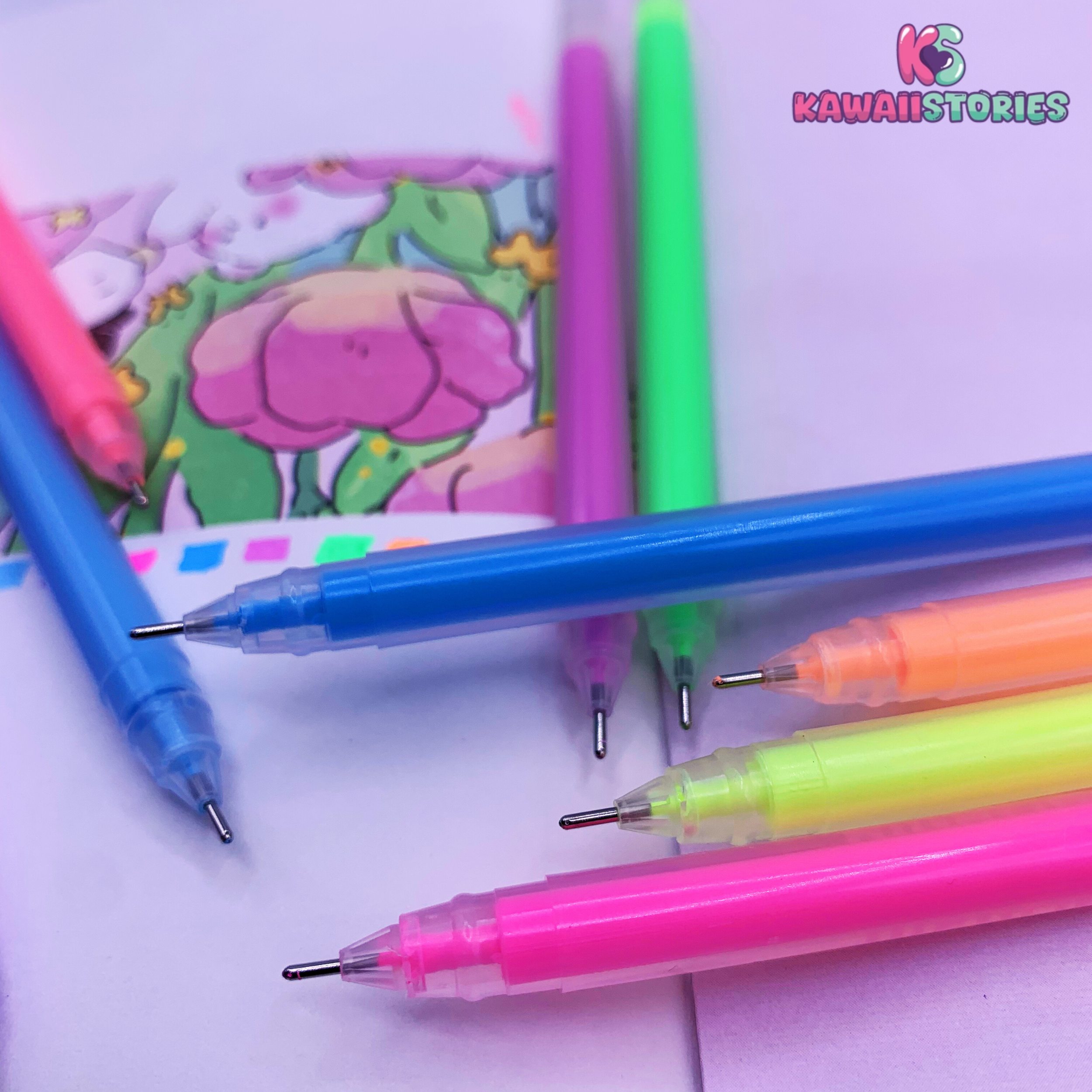 High Glossy Morandi Color Series Pointer Pen Set of 9
