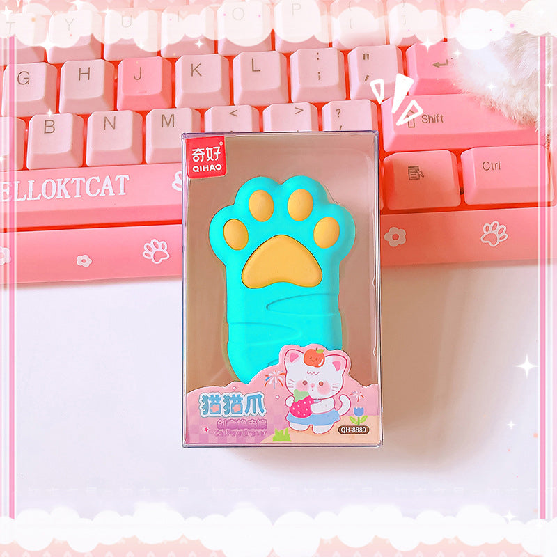 Cute Cat Paw Shape Eraser