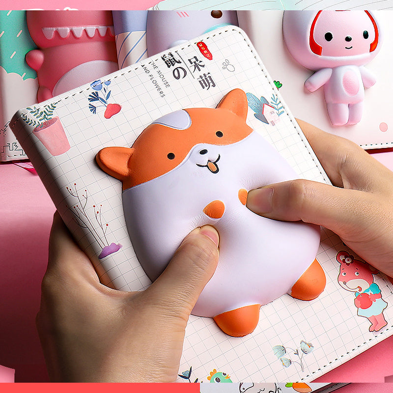 Kawaii Cute Cartoon Slow Rebound Decompression Notebook, Kawai Notebooks