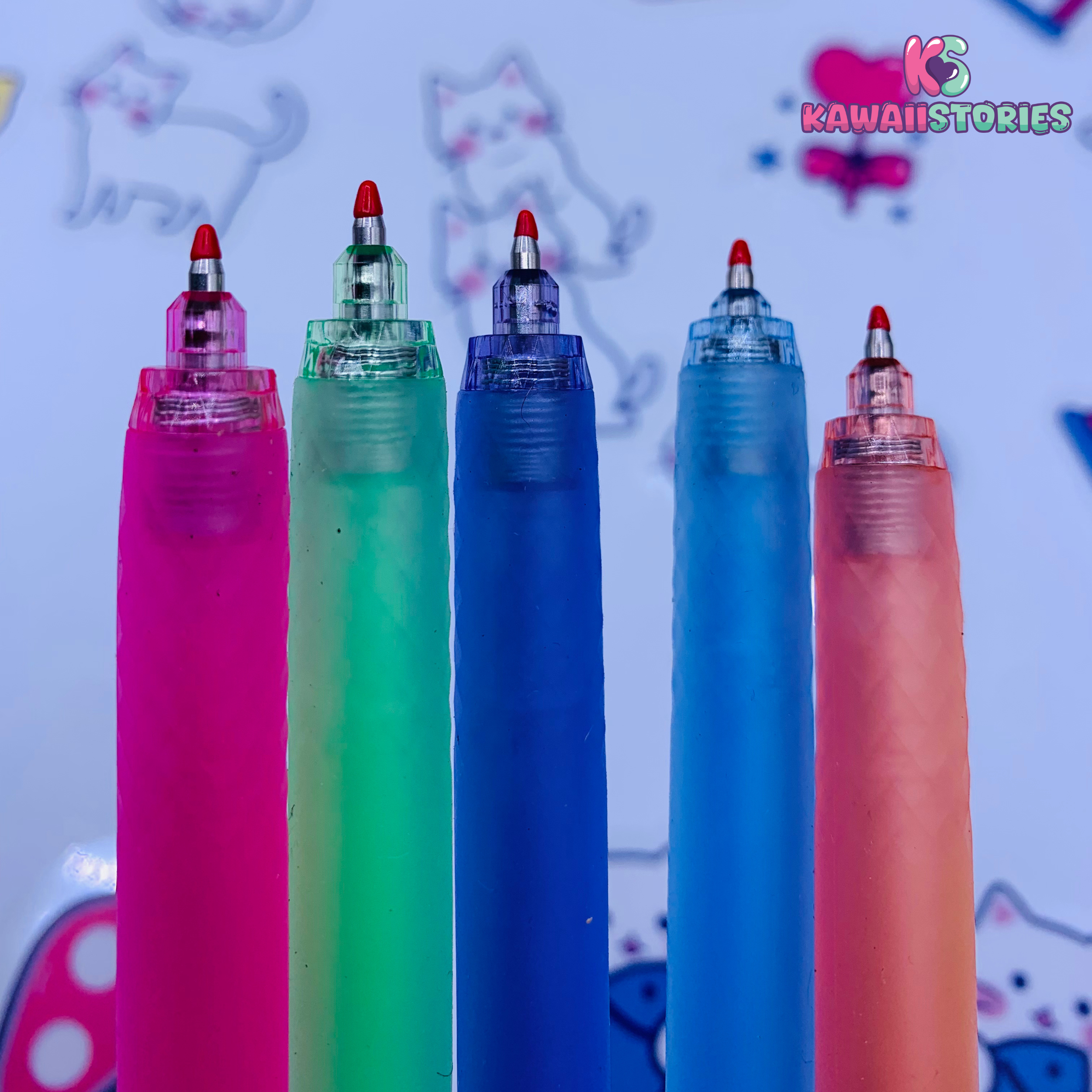 Kawaii Diamond Color Series Gel Pen Set of 6 - Sweet Series