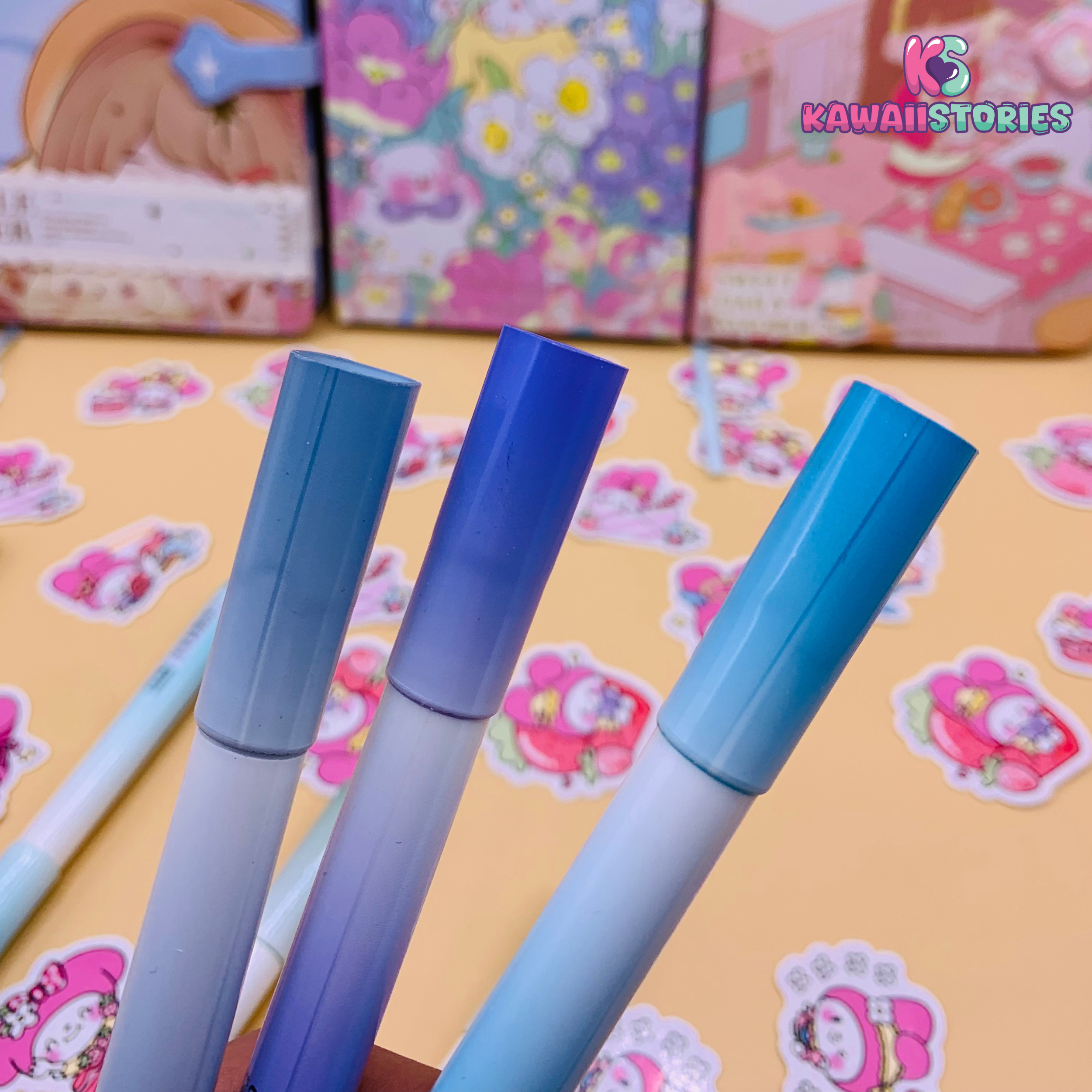 Fluorescent Ink Pastel Colors Mini Highlighter Set