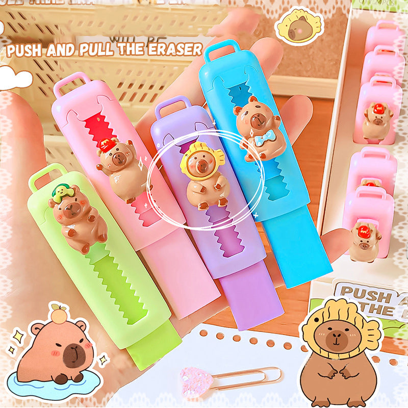 Capybara Retractable Eraser