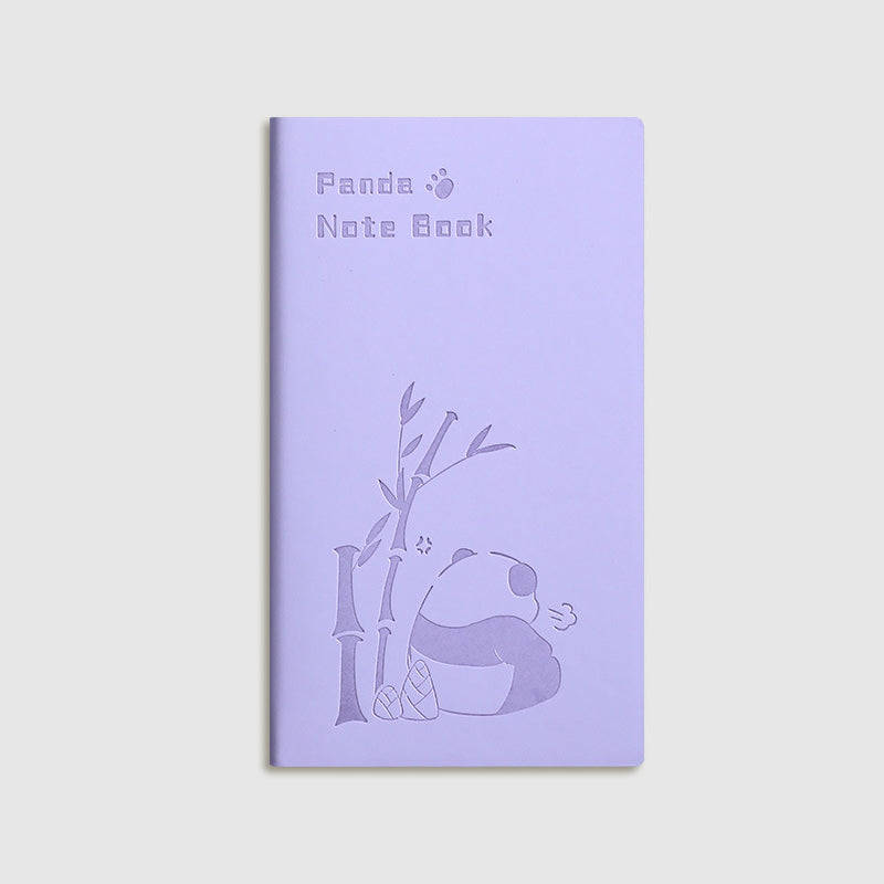 Purple Panda Kawaii cartoon A6 Student Portable Pocket Notebook, Kawai Notebooks