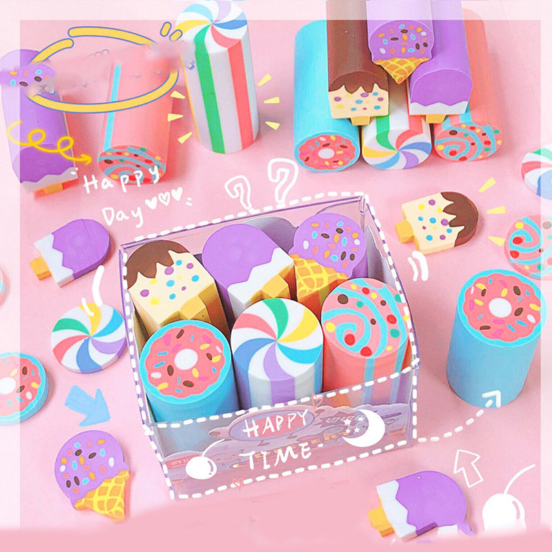 Creative Prize Ice Cream Rubber Eraser