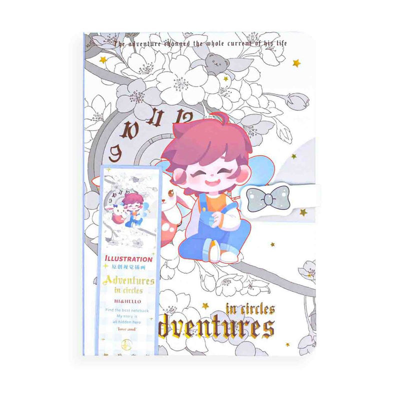 Kawaii Clock Adventure Notebook, Kawai Notebooks