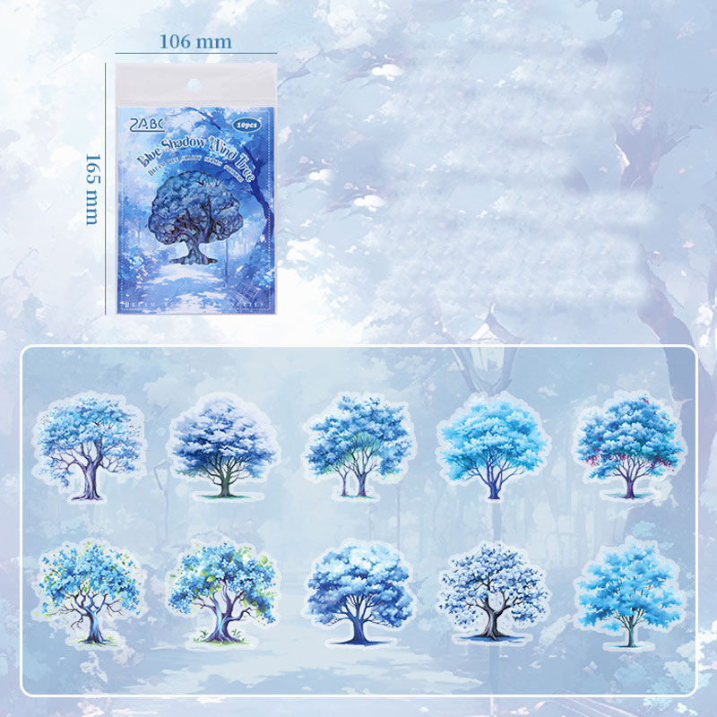 Qimeng Shuying Natural Tree Scenery Stickers 🌳