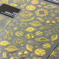 Waterproof Golden Stamp Stickers,Stickers