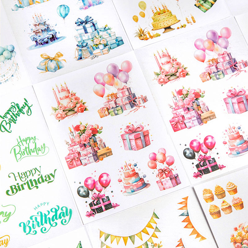 Happy Party DIY PET stickers - included in premium Study Kit