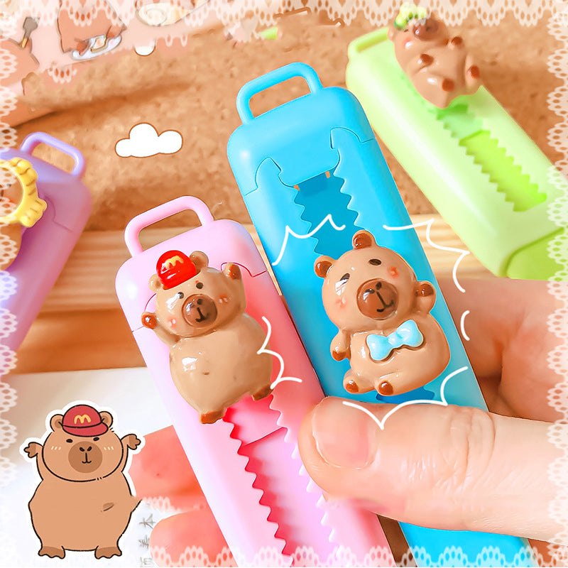 Capybara Retractable Eraser