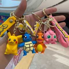 ⚡ Pokémon Anime Keychain – Cute PVC Character Pendant Collection