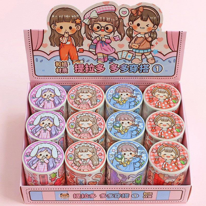 Tirado Cute Soft Duoduo Sauce Washi Tape - Soft Paper Hand Journal Tape, Washi Tapes
