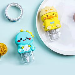 Cartoon Silicone Head Correction Tape – Cute Character Smooth 5mm Correction Tape for Students