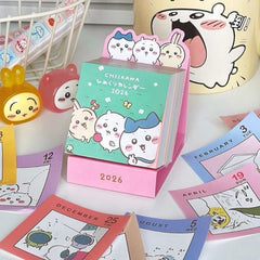 Kawaii 2026 Chikawa Mini Tear-Off Desk Calendar Gift 💕📅🐰