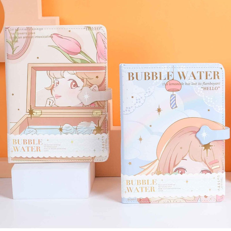 Kawaii Cute Girl Illustrated B6 Notebook, Kawai Notebooks