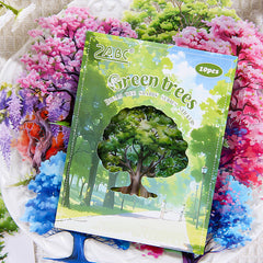 Qimeng Shuying Natural Tree Scenery Stickers 🌳