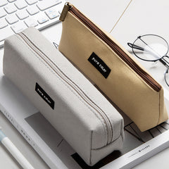 Canvas Square Shape Student Pencil Case, Geometry Box