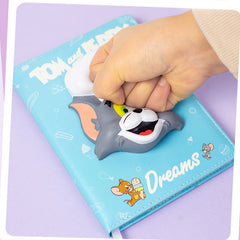 🧀 Tom & Jerry Stress Relief Notebook – B6 Faux Leather Journal for Kids & Students