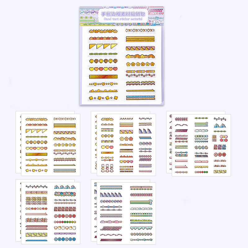 Cute Border Decoration Stickers Packet,Stickers