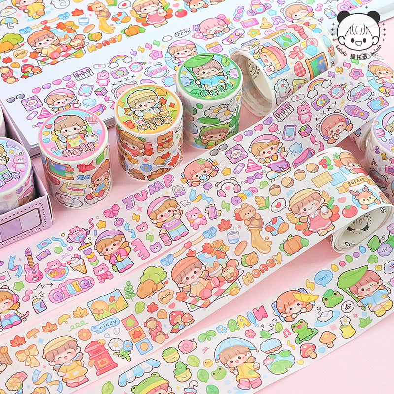 Tirado Cute Soft Duoduo Sauce Washi Tape - Soft Paper Hand Journal Tape, Washi Tapes