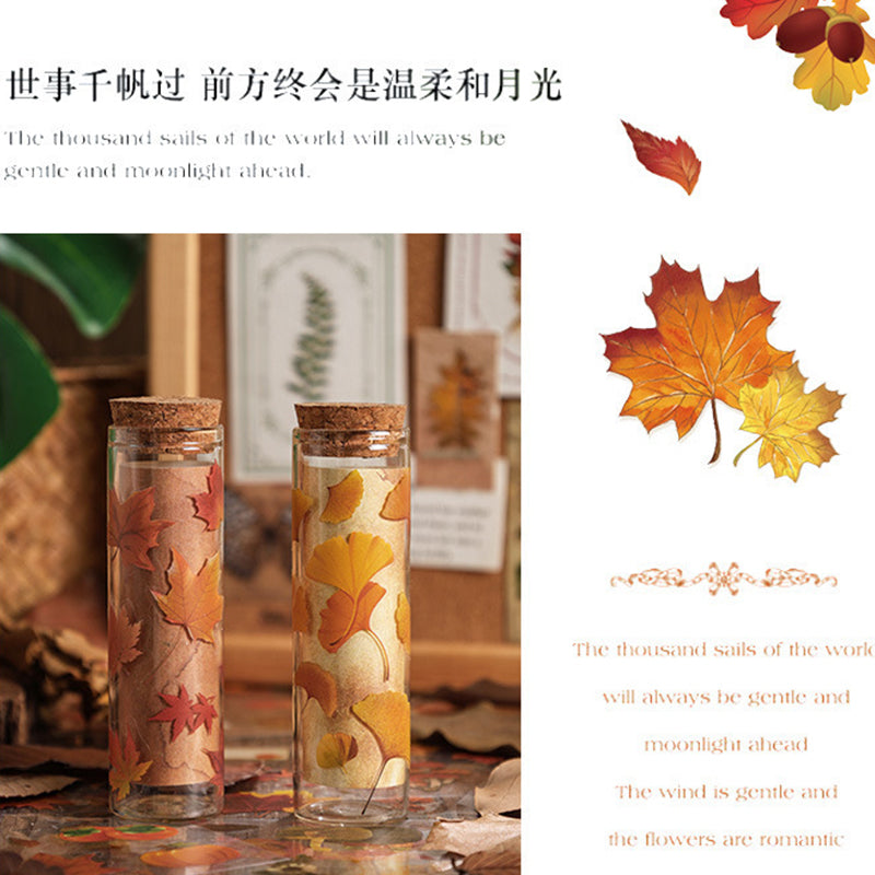 Waterproof Vintage Plant Leaves stickers pack,Stickers