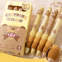 Kawaii Soft-Grip Animal Ballpoint Pen Set – 4 Pack