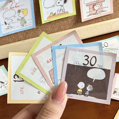 New Snoopy 2026 Tear-Off Mini Desk Calendar – Cute Kawaii Daily Comic Notes