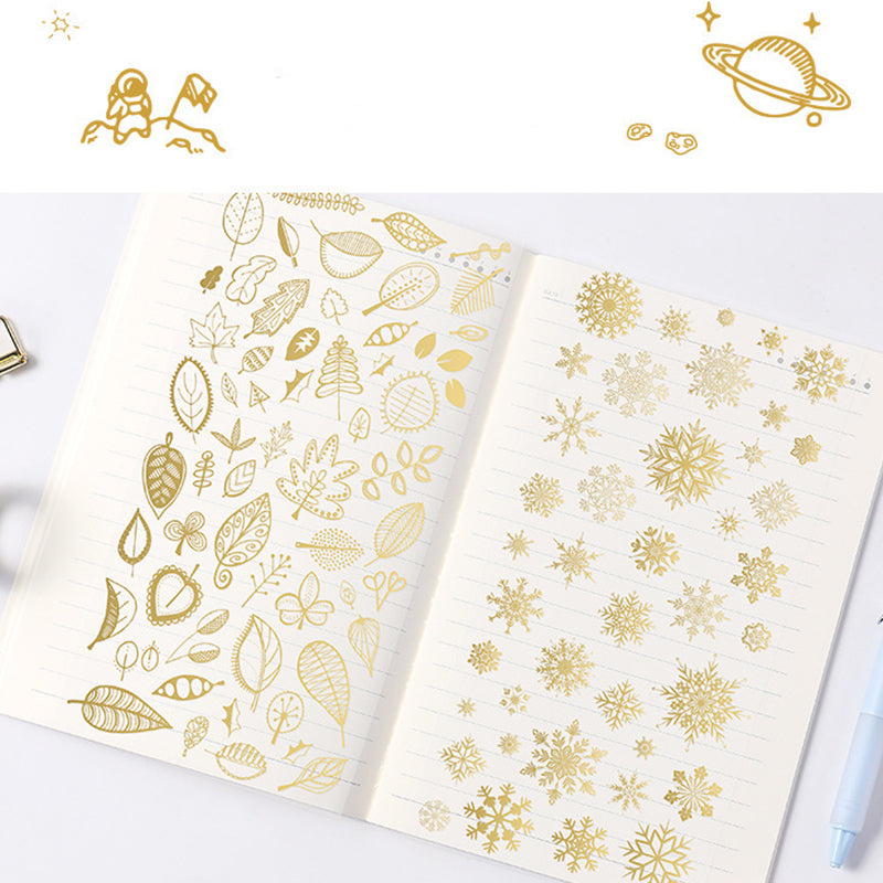 Waterproof Golden Stamp Stickers,Stickers
