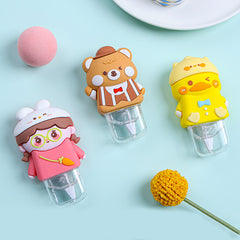 Cartoon Silicone Head Correction Tape – Cute Character Smooth 5mm Correction Tape for Students
