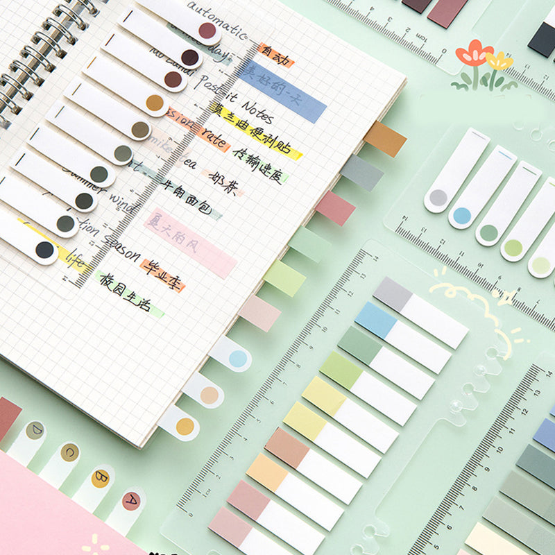 Gradient Color Sticky Strip Sticker Bookmark, Bookmarks