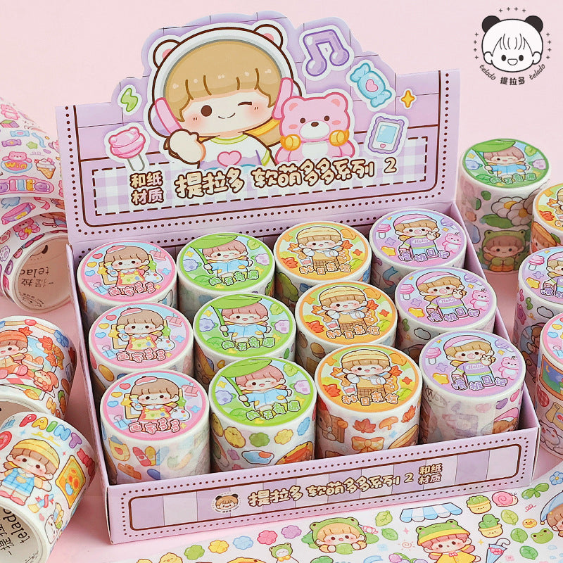 Tirado Cute Soft Duoduo Sauce Washi Tape - Soft Paper Hand Journal Tape, Washi Tapes
