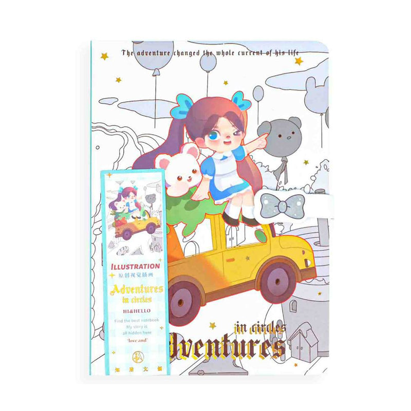 Kawaii Car Adventure Notebook, Kawai Notebooks