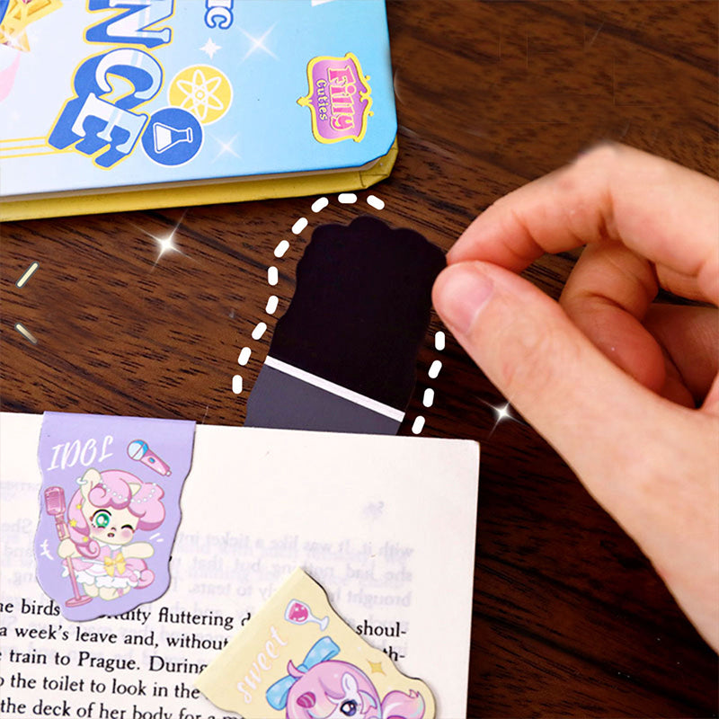 Cute Cartoon Pony Lily Magnetic Bookmark, Bookmarks