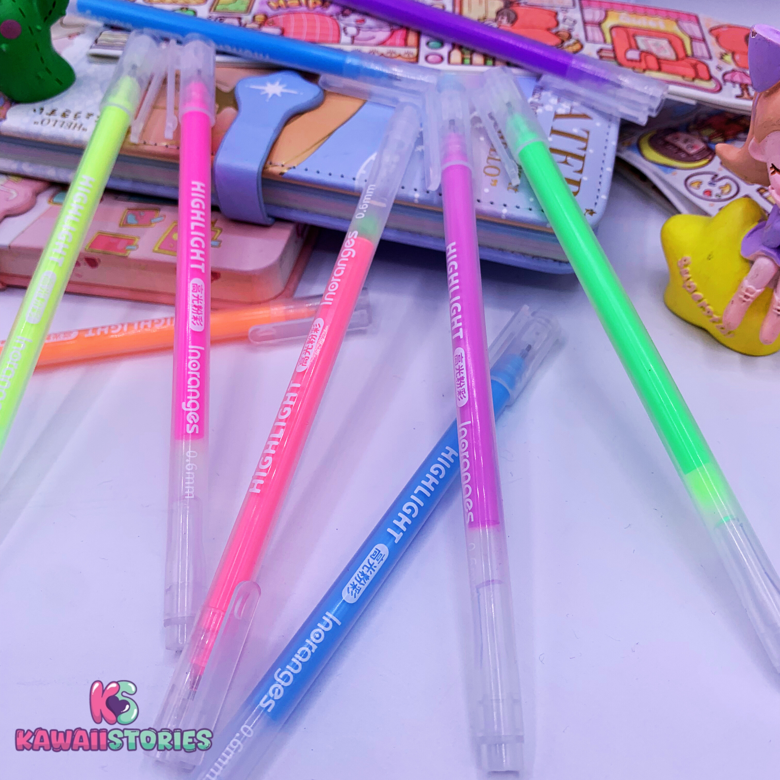High Glossy Morandi Color Series Pointer Pen Set of 9
