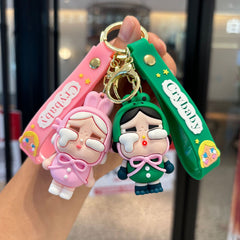 😢 Cartoon Crybaby Keychain – 3D Cute Girl Pendant for Bags & Backpacks