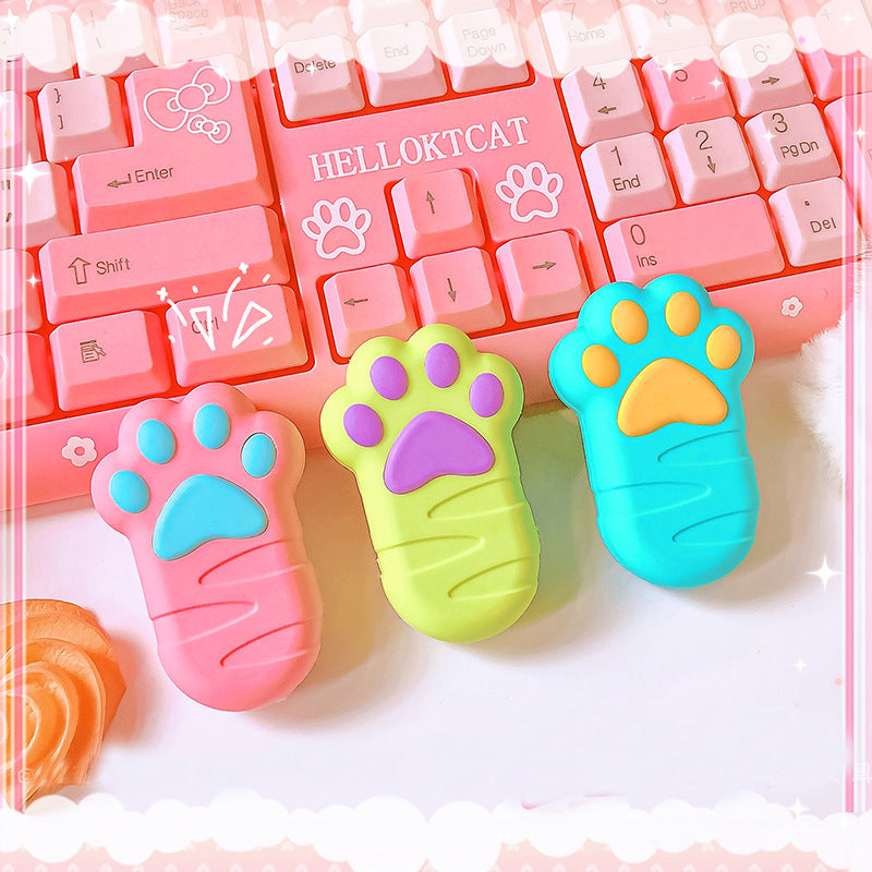Cute Cat Paw Shape Eraser