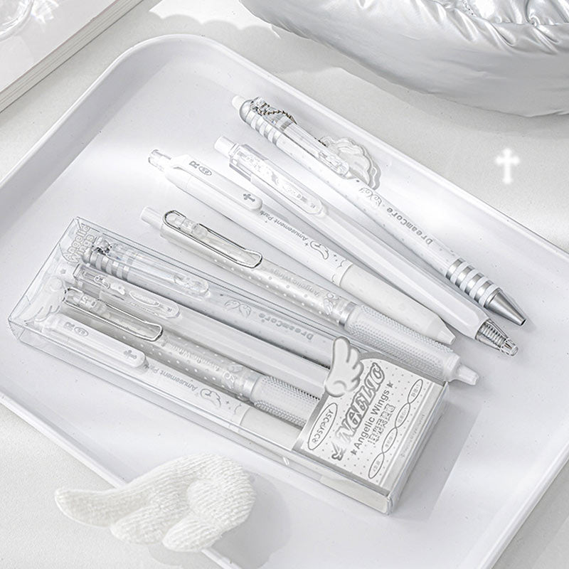 Pearlescent Angelic Gel Pens for Aesthetic School Notes