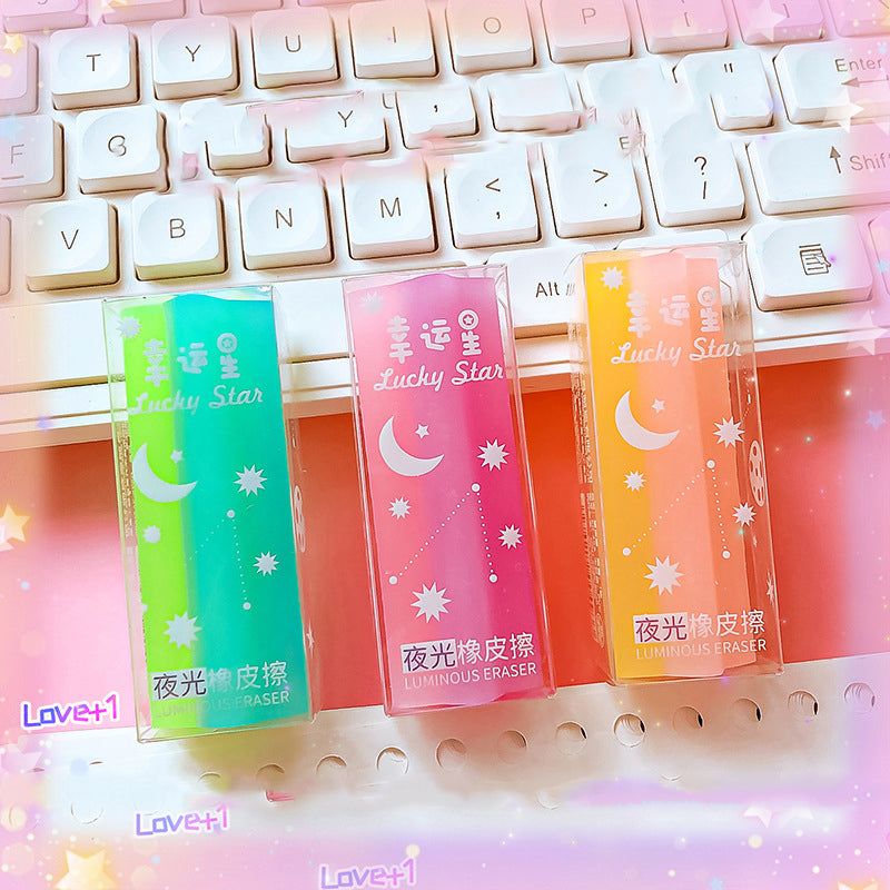 Lucky Star Luminous Eraser