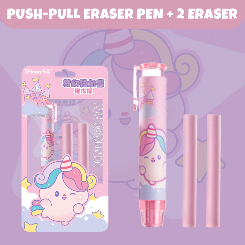Creative Cartoon Retractable Eraser