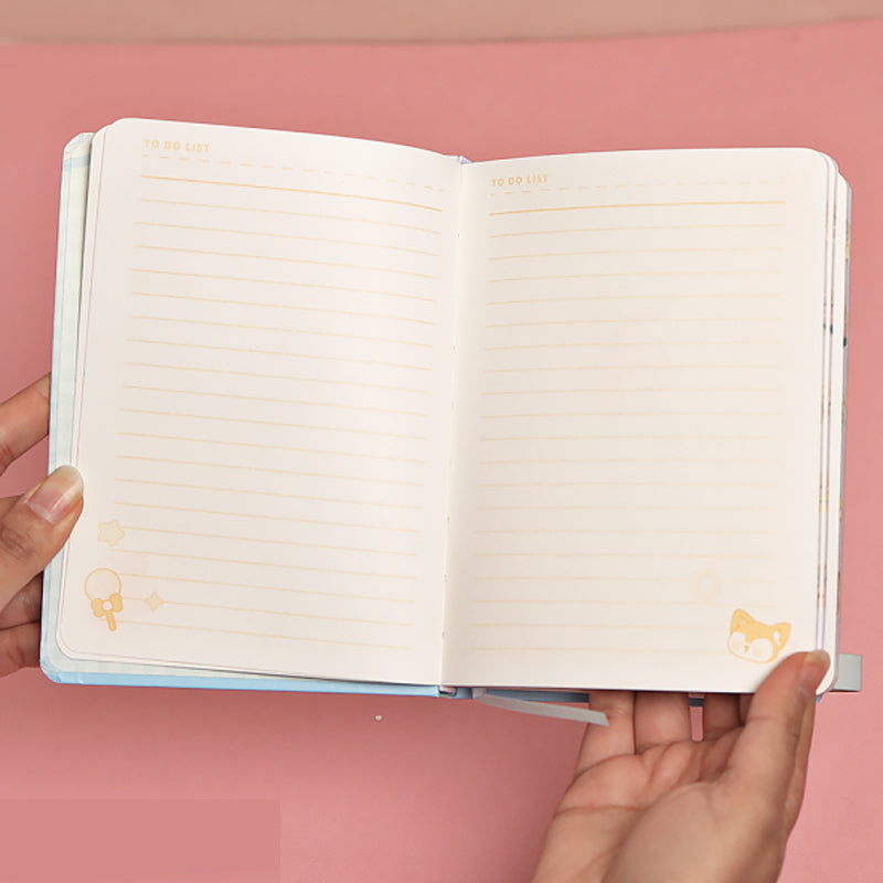 Kawaii Cute Girl Illustrated B6 Notebook, Kawai Notebooks
