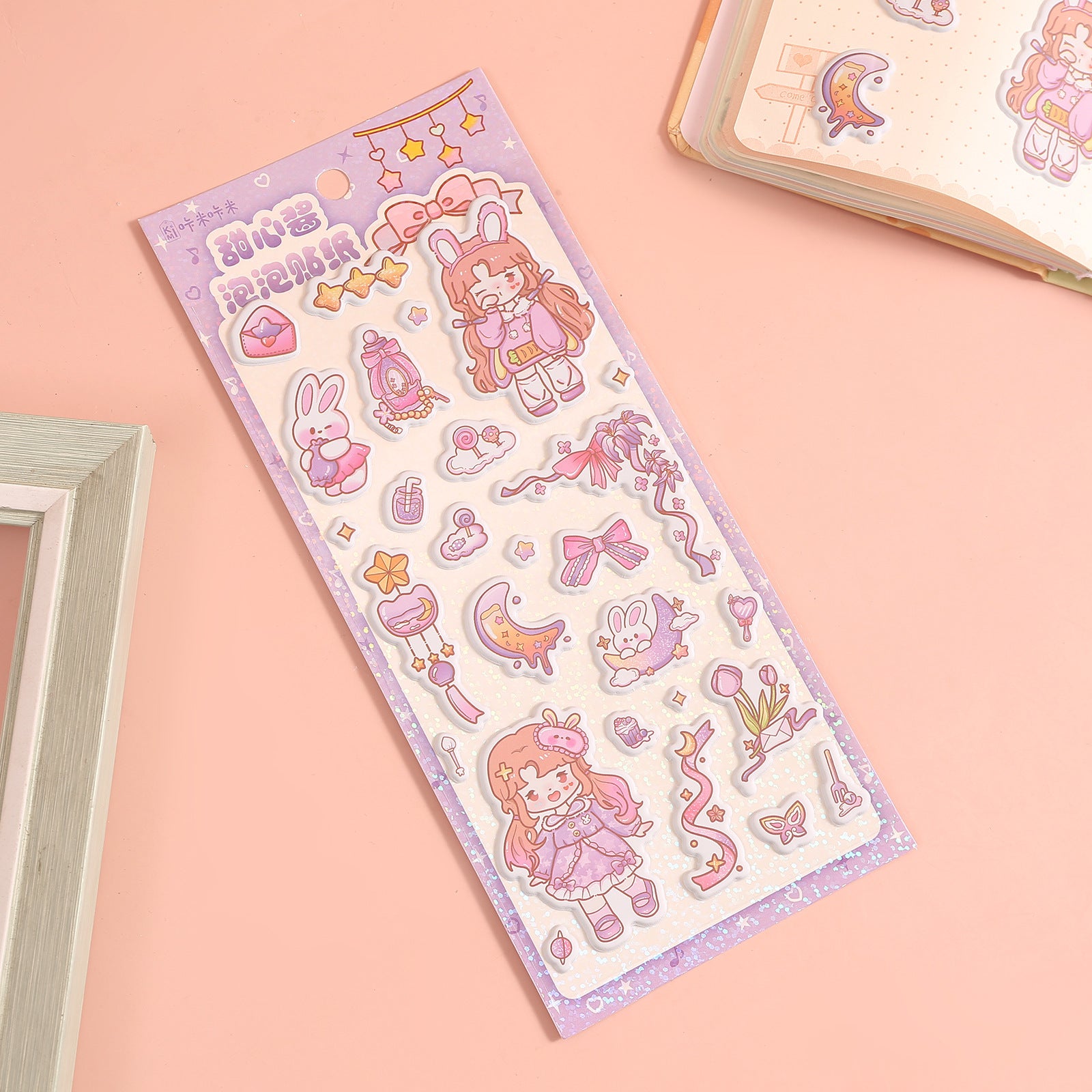 Kawaii 3D Sweetheart Cartoon Bubble Stickers,Stickers